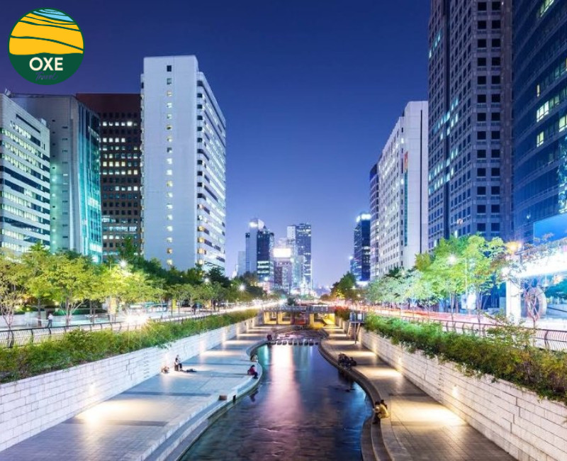 du-lich-han-quoc-di-dau-Suối-Cheonggyecheon