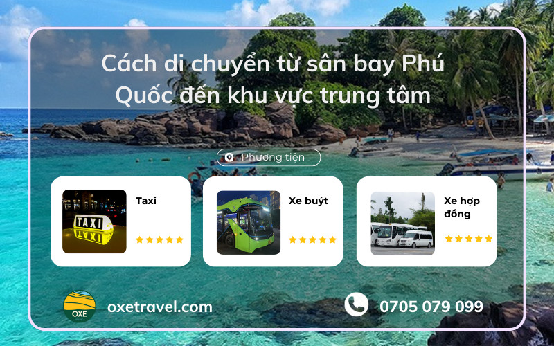 di chuyển đến trung tâm Phú Quốc